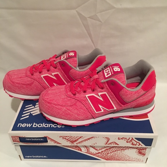 NEW NEW BALANCE 574 GIRLS KIDS SIZE 3 PINK - Picture 3 of 8